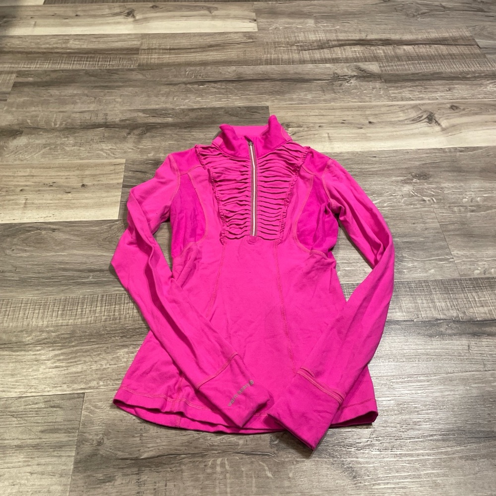 Lululemon Women’s Hot Pink Long-Sleeve Quarter-Zip Top